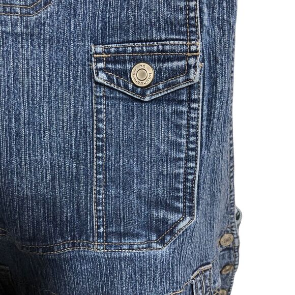 Vintage 90s No Boundaries Stretch Overalls, Straight Leg, DIY, SZ 15 juniors - Picture 7 of 12